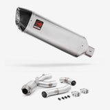 Lextek Matt Stainless Steel VP1 Exhaust 300mm with De-Cat Link Pipe for Yamaha MT-10 (16-24)