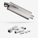 Lextek Matt Stainless Steel OP1 Exhaust 350mm with De-Cat Link Pipe for Yamaha MT-10 (16-24)