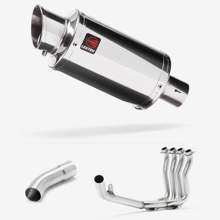 Lextek Stainless Steel YP4 S/Steel Stubby Exhaust System 200mm for Suzuki GSX-S 1000 (21-24)