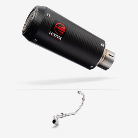 Lextek Stainless Steel CP9C Full Exhaust System for Lexmoto RSS 125 (22-24)
