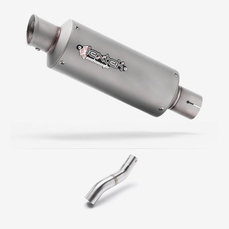 Lextek Stainless Steel GP1 Exhaust 240mm for Honda CBR500R (22-24) with Link Pipe