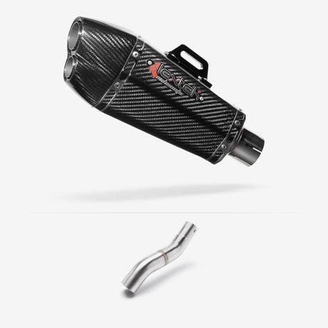Lextek Stainless Steel XP13C Exhaust 210mm for Honda CBR500R (22-24) with Link Pipe