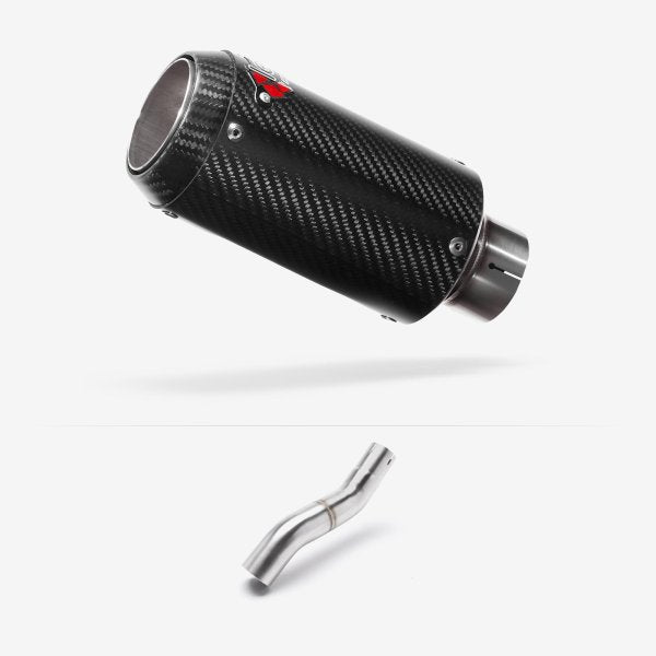 Lextek Stainless Steel CP8C Exhaust 150mm for Honda CBR500R (22-24) with Link Pipe