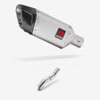 Lextek Stainless Steel SP5 Exhaust 200mm for Honda CBR500R (22-24) with Link Pipe