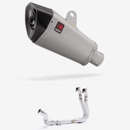 Lextek Matt Stainless Steel XP10 210mm Exhaust System for Suzuki GSX-8S/R (23-24)