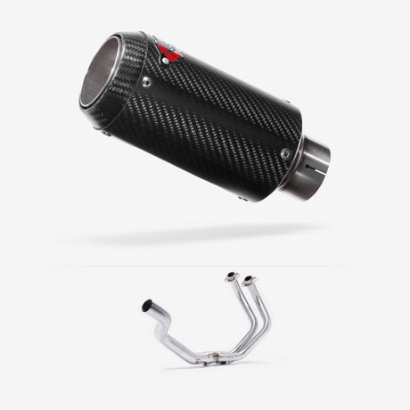 Lextek Stainless Steel CP8C Full Exhaust System for Yamaha  YZF-R7 (21-24) Pillion Mount