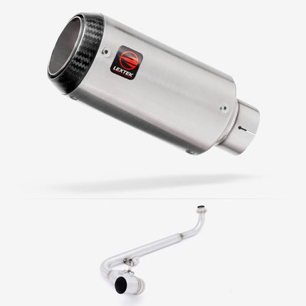 Lextek Matt Stainless Steel CP1 150mm Exhaust System for Honda  MSX 125  2021-2024