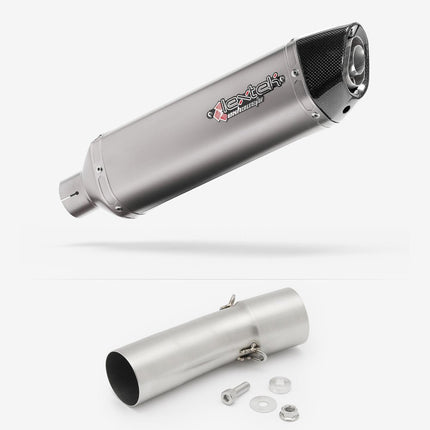 Lextek Matt Stainless Steel VP1L 300mm with Link Pipe for BMW F 800 R (08-19)