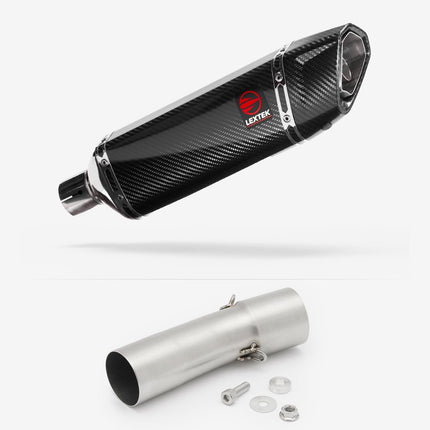 Lextek Carbon Fibre SP9CL 300mm with Link Pipe for BMW F 800 R (08-19)