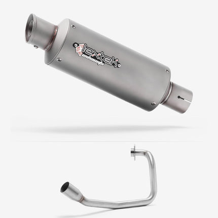 Lextek Matt Stainless Steel GP1 240mm Exhaust System for Yamaha YZF R 125 2008-2013