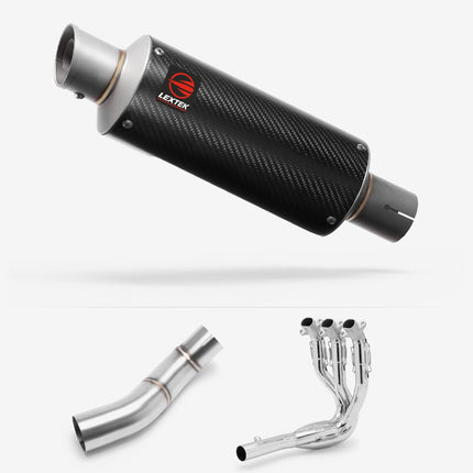 Lextek Carbon Fibre GP8C 240mm Exhaust System with Single Lambda