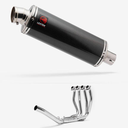 Lextek Matt Carbon Fibre OP8C Exhaust System 350mm for Suzuki GSX 1300 R Hayabusa (21-24)
