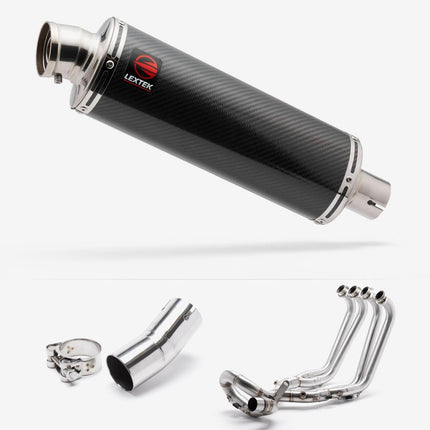 Lextek Carbon Fibre OP8C Full Exhaust System for Honda CB1000R (18-24)