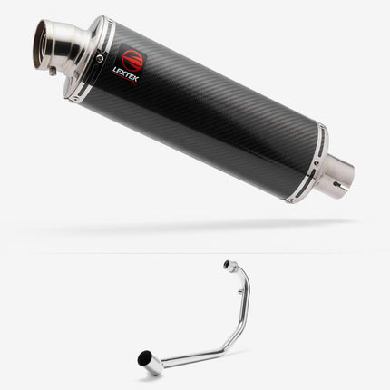 Lextek Carbon Fibre OP8C Full Exhaust System for Lexmoto Tempest GT (17-24)