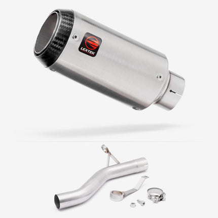 Lextek Matt Stainless Steel CP1 150mm Exhaust with Link Pipe for BMW F900 R/XR 2020-2026