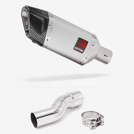 Lextek Matt Stainless Steel SP5 200mm Exhaust System for Kawasaki H2 SX 2022-2024