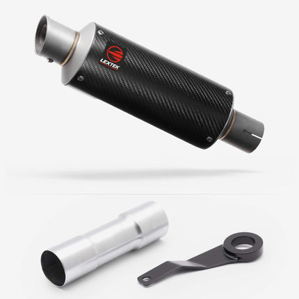 Lextek Carbon Fibre GP8C 240mm Exhaust System for Benelli TRK 702 X