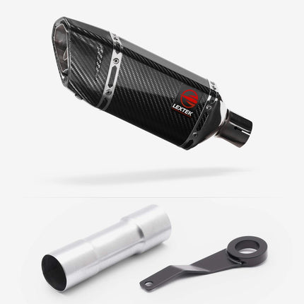 Lextek Carbon Fibre SP11C 200mm Exhaust System for Benelli TRK 702 X