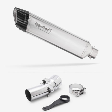 Lextek Titanium ST8 400mm Exhaust with Link Pipe for BMW R1250 GS 2019-2024