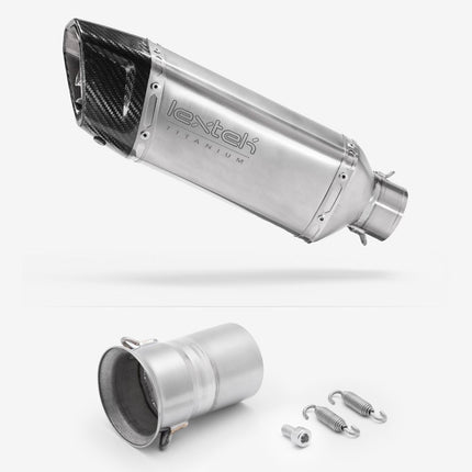 Lextek Titanium ST5 250mm Exhaust with Titanium Link Pipe for KTM 1290 Superduke GT 2021-2024