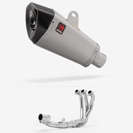 Lextek Matt Stainless Steel XP10 210mm Exhaust System for Yamaha Tracer 9 GT 2021-2024