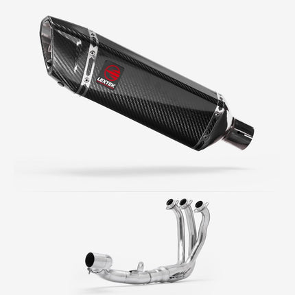 Lextek Carbon Fibre SP9C 300mm Exhaust System for Yamaha Tracer 9 GT 2021-2024