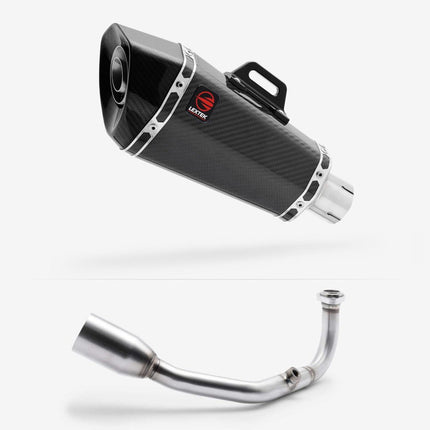 Lextek Carbon Fibre XP8C 210mm Exhaust System for Lexmoto Aura 2021-2024