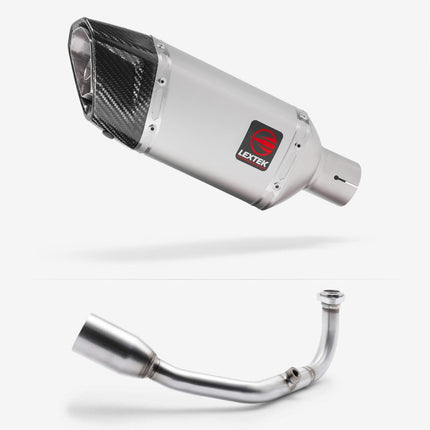 Lextek Matt Stainless Steel SP5 200mm Exhaust System for Lexmoto Aura 2021-2024