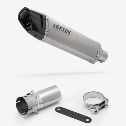 Lextek Titanium ST4 350mm Exhaust with Titanium Link Pipe for BMW R1300 GS 2023-2025