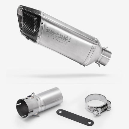 Lextek Titanium ST5 250mm Exhaust with Titanium Link Pipe for BMW R1300 GS 2023-2025
