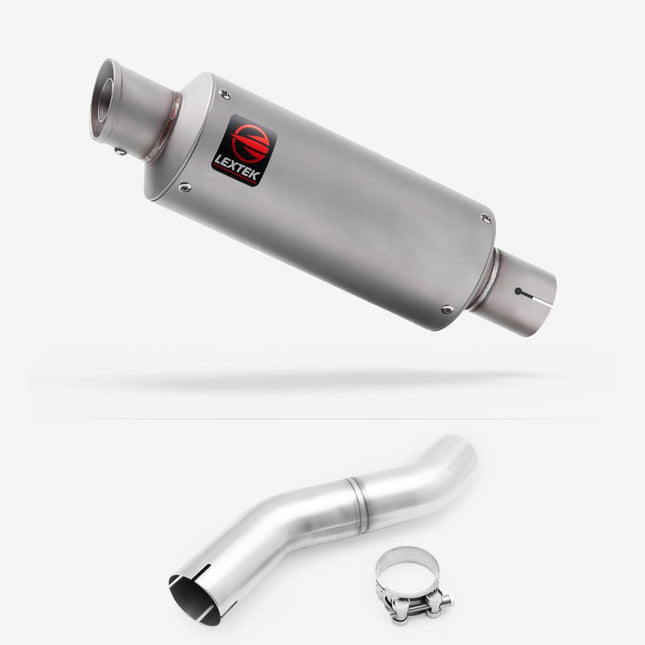 Lextek Matt Stainless Steel GP1 240mm Exhaust with Link pipe for Honda CBR 500 R 2025