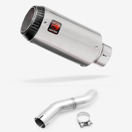 Lextek Matt Stainless Steel CP1 150mm Exhaust with Link pipe for Honda CBR 500 R 2025