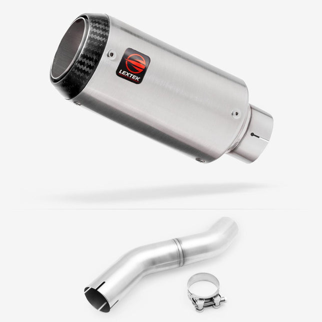 Lextek Matt Stainless Steel CP1 150mm Exhaust with Link pipe for Honda CBR 500 R 2025