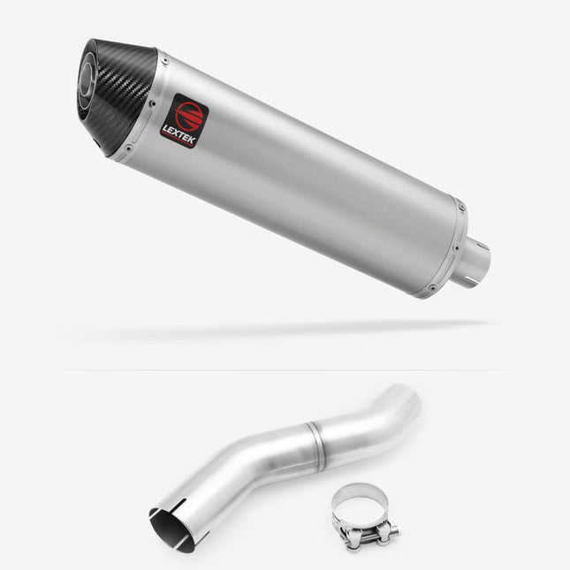 Lextek Brushed Stainless Steel RP1 400mm Exhaust with Link pipe for Honda CBR 500 R 2025