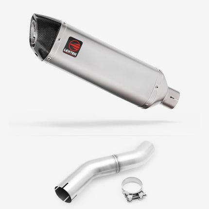 Lextek Matt Stainless Steel VP1 300mm Exhaust with Link pipe for Honda CBR 500 R 2025