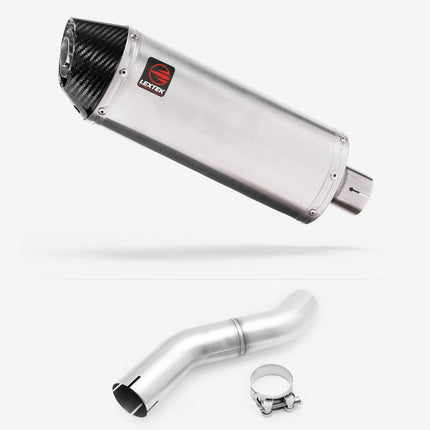 Lextek Brushed Stainless Steel RP2 300mm Exhaust with Link pipe for Honda CBR 500 R 2025