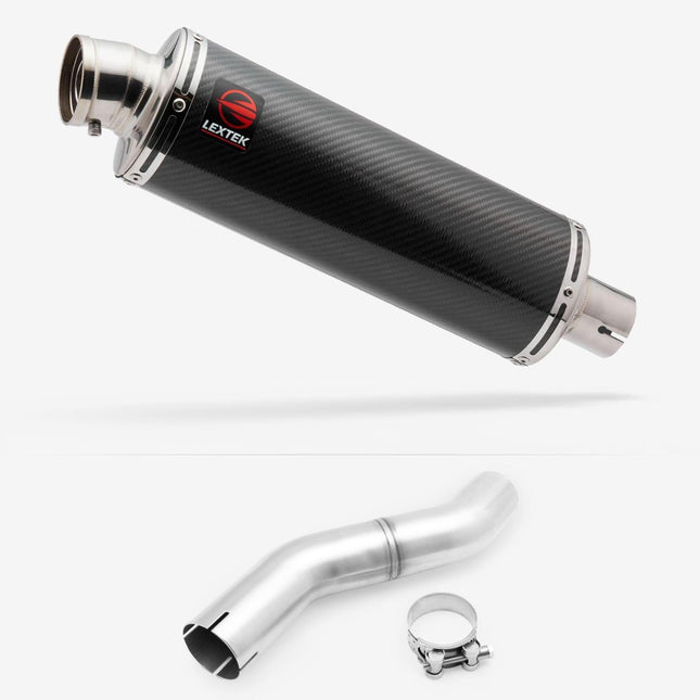 Lextek Carbon Fibre OP8C Carbon Fibre 350mm with Link pipe for Honda CBR 500 R 2025