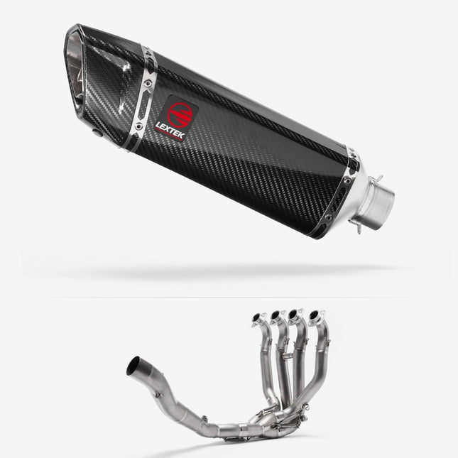 Lextek Titanium ST6C 300mm Exhaust System for Kawasaki ZX-10R Ninja (11-19)