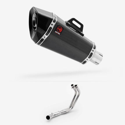 Lextek Carbon Fibre XP8C 210mm Exhaust System for Kawasaki Ninja 650 2017-2024