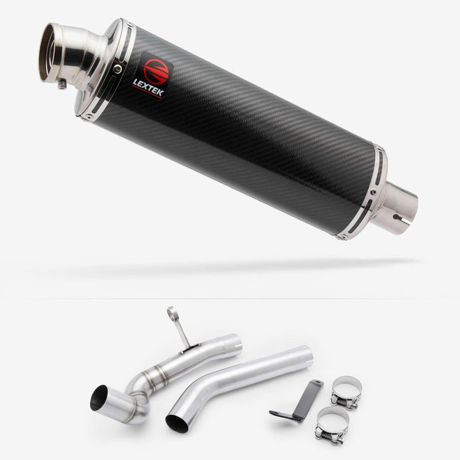 Lextek Carbon Fibre Carbon Fibre OP8C 350mm with Link Pipe for BMW F 750 GS 2018-2024