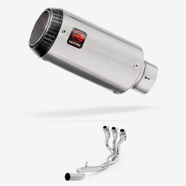 Lextek Stainless Steel CP1 150mm Exhaust System for Triumph Daytona 660 2024-2026