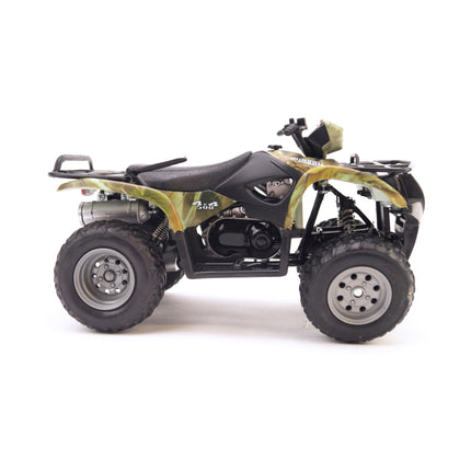 Model Suzuki Vinson Auto 500 4X4, Camo ATV With Rifles, Scale 1:12, Newray 42903A 42903, ATV