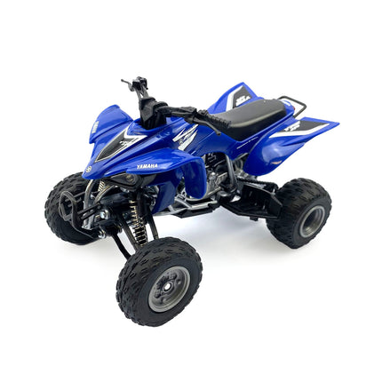 Model Die Cast Yamaha Yfz 450, 2008, Blue And Silver, Scale 1:12, Newray 42833, ATV