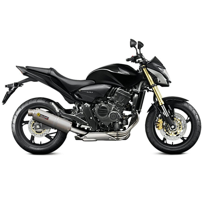 Lextek Matt Stainless Steel OP1 350mm Exhaust with Link Pipe for Honda CB600F Hornet (07-12)