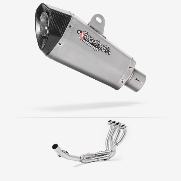 Lextek XP10 Matt S/Steel Exhaust System 210mm for Suzuki GSXR 1000 (17-