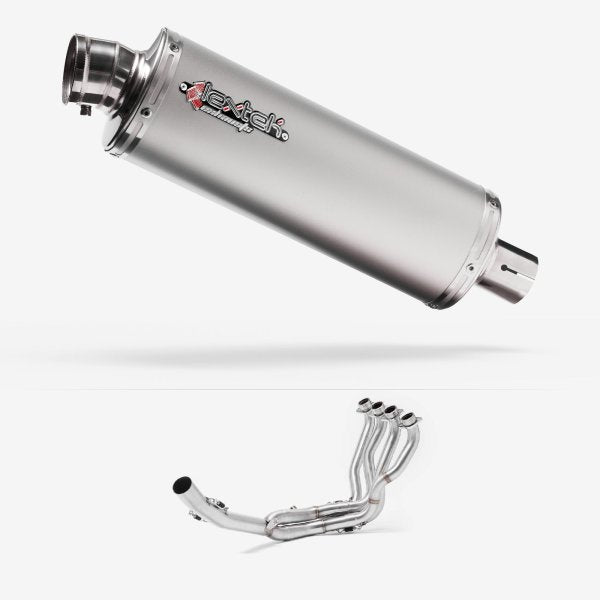 Lextek OP1 Matt S/Steel Exhaust System 350mm for Suzuki GSXR 1000 (17-