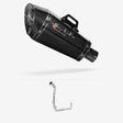Lextek XP8C Carbon Fibre Exhaust System 210mm Single Underseat for Honda MSX Grom 125 (13-16)