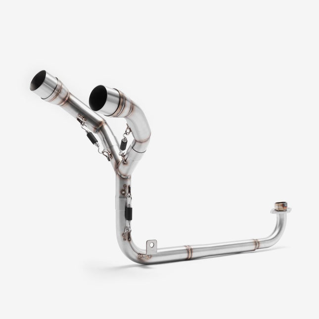 Lextek Stainless Steel Header Twin Underseat Exhaust System for HONDA MSX Grom 125 (13-16)