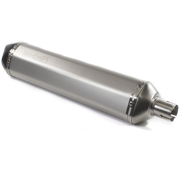 Lextek SA1 Matt S/Steel Hexagonal Exhaust 400mm for Lexmoto Adrenaline 125