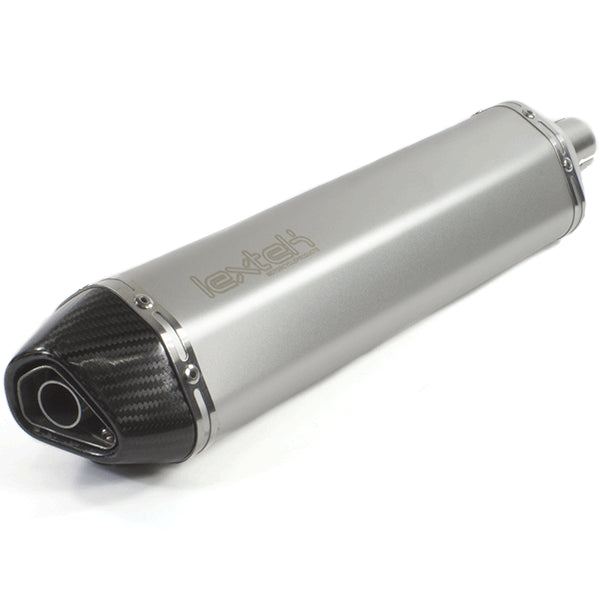 Lextek SA1 Matt S/Steel Hexagonal Exhaust 400mm for Lexmoto Adrenaline 125